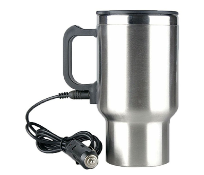 Stainless Steel Heating Cup With Auto Adapter For Car  - Zoom Image