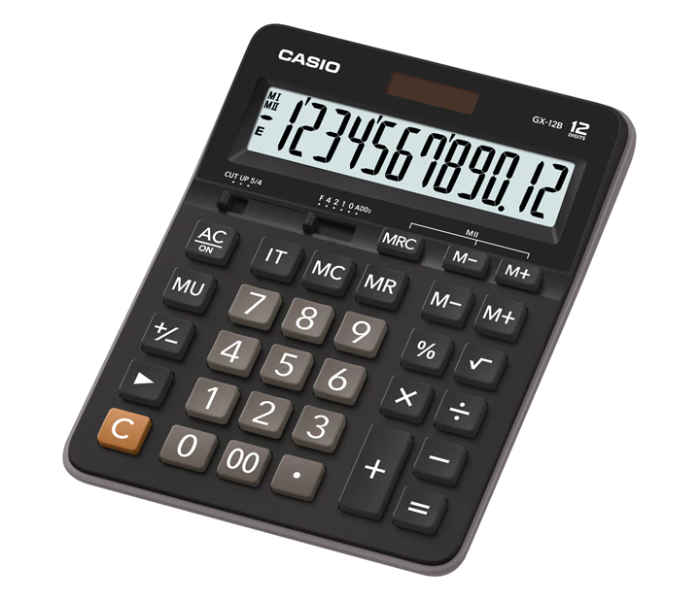 Casio GX-12B-BK 12 Digit Electronic Desktop Type Calculator  - Zoom Image