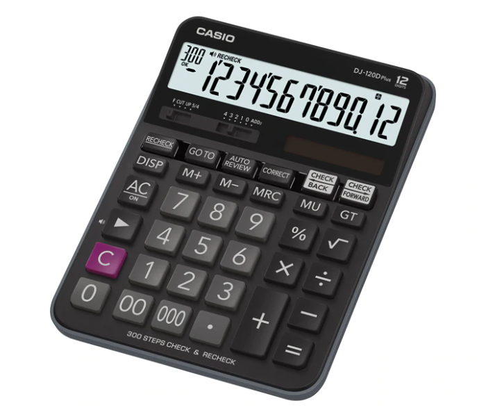 Casio DJ-120DPLUS 12 Digit Desktop Type Calculator - Zoom Image