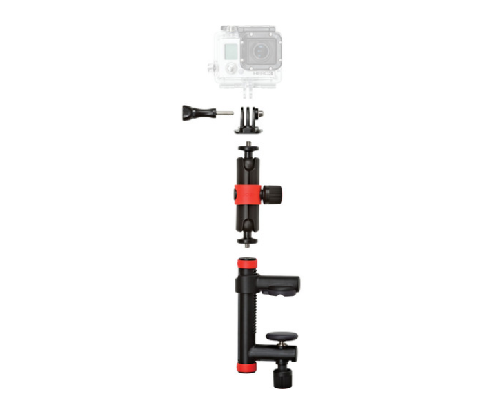 Joby JB01291 Action Clamp with Locking Arm - Black and Red - Zoom Image 1