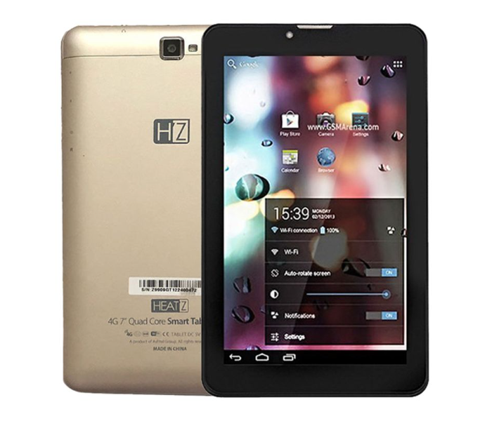 Heatz Z9909 7 Inch 1GB RAM 8GB Dual SIM 4G LTE Android Tablet - Gold - Zoom Image 1