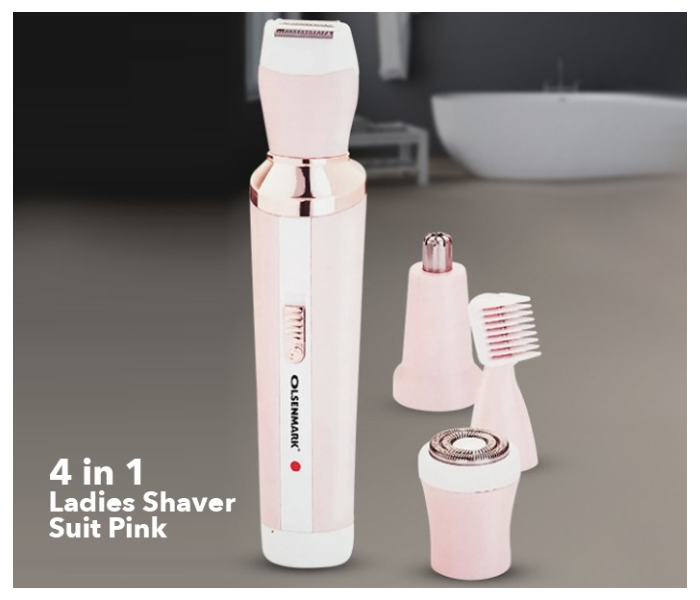 Olsenmark OMLS4059 4 in 1 Ladies USB Shaver Suit Pink - Zoom Image 1