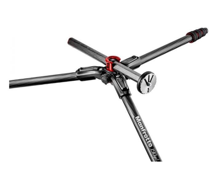 Manfrotto MK190GOC4TB-BH 190 Go Carbon Fiber 4 Section Tripod with Head - Black - Zoom Image 3