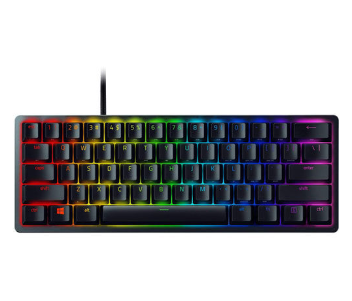 Razer Huntsman Mini Gaming PBT Chroma RGB Keyboard With Red Optical Switches - Black - Zoom Image 1