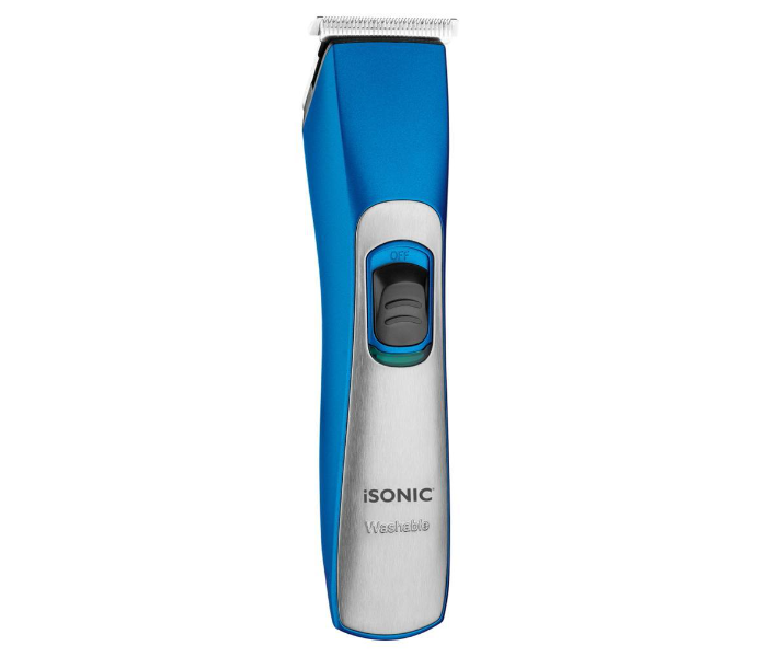 Isonic IH839 Washable Rechargeable Trimmer for Men - Blue - Zoom Image 2