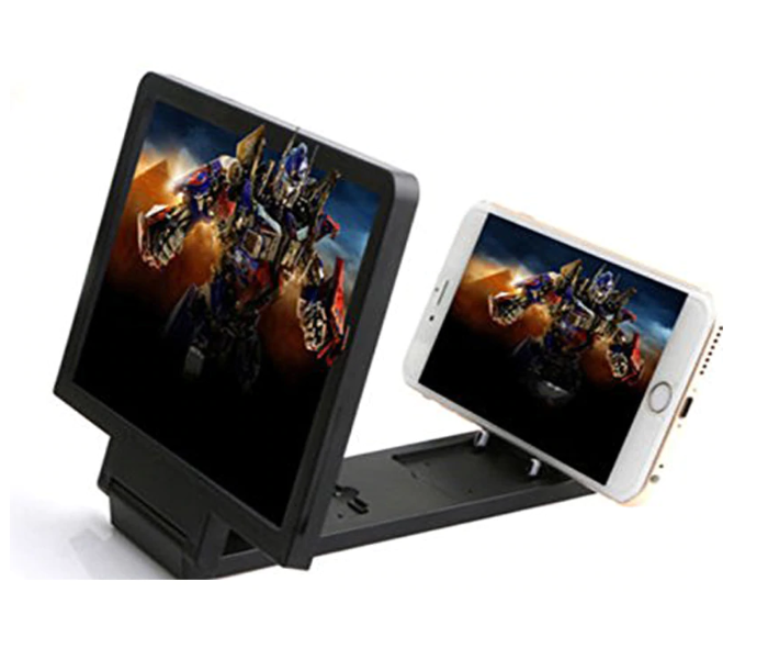 F1 Magnifying 3D Screen Amplifier Enlarged Screen Mobile Phone – Black  - Zoom Image 1