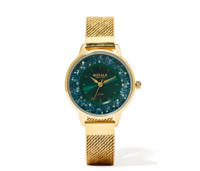 Royale RE081E For Women Executive Quartz Analog Watch - Green - Zoom Image