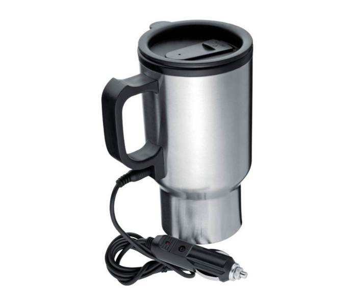 12V Stainless Steel Car Electric Warmer Mug - Stainless Steel - Zoom Image