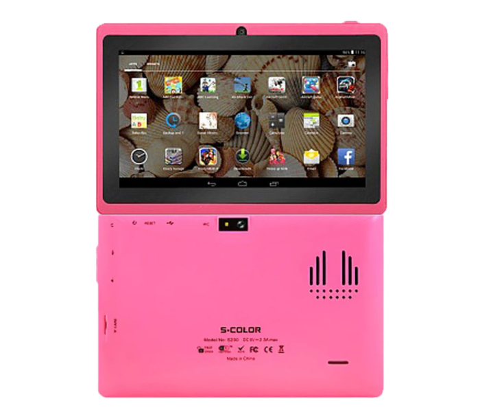 S-Color S200 7 Inch 2GB RAM 16GB WiFi Android Tablet- Pink - Zoom Image 1