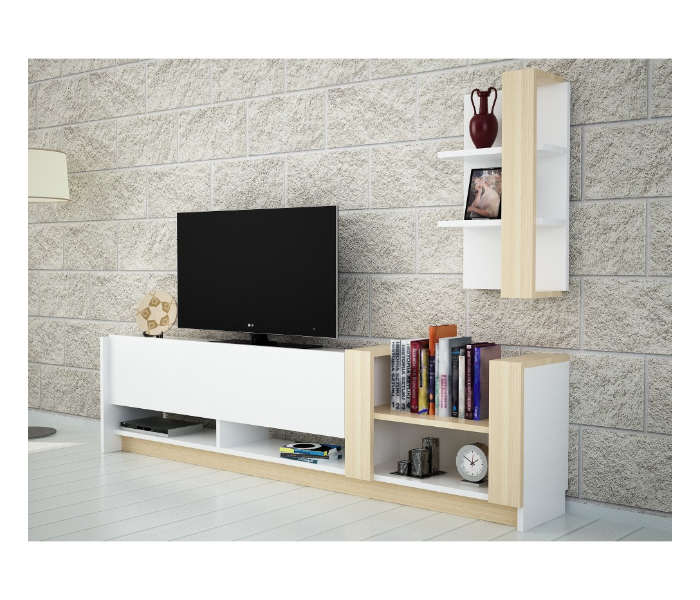 Kazablanka TV Table - Beige and White - Zoom Image 2