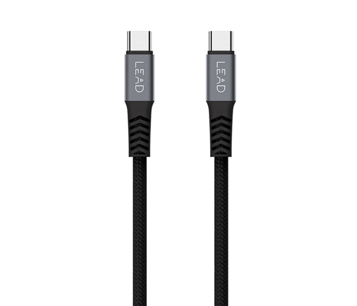 Lead LeoPard S 1.2 Meter Type C Date Sync Charging Cable - Black - Zoom Image 1