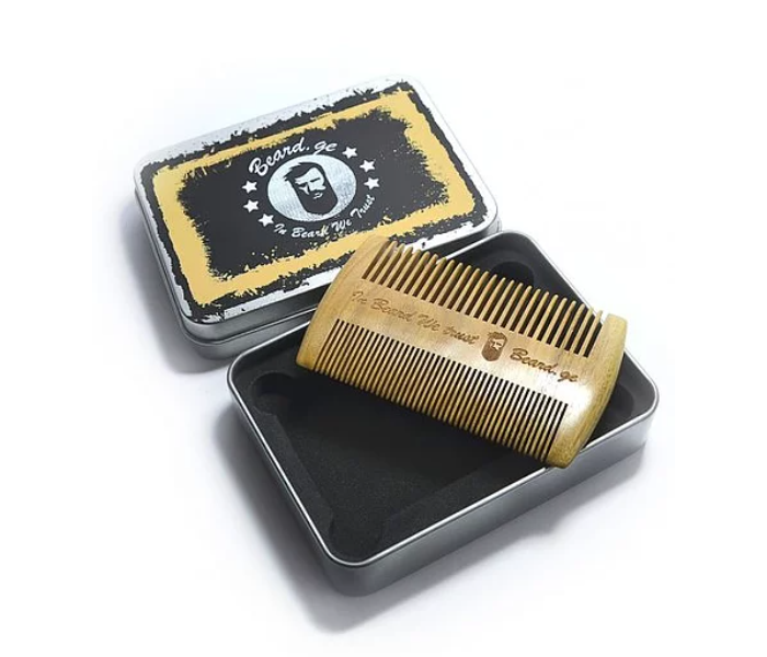 Beard.Ge 2 Sided Sandal Wood Comb - Zoom Image 1