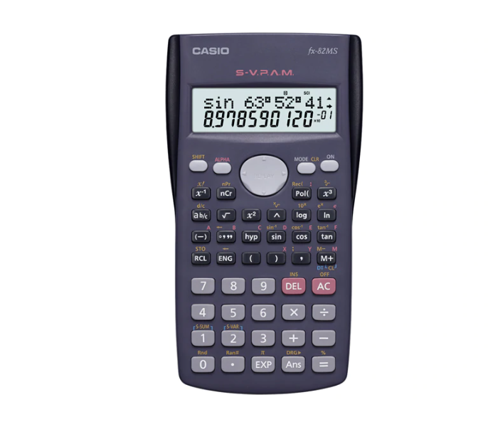 Casio FX-82MS Non-Programmable 12 Digit Scientific Calculator - Dark Blue - Zoom Image