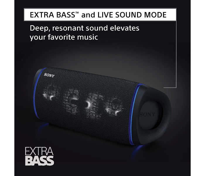 Sony SRS-XB43 Wireless Extra Bass Bluetooth Speaker - Black - Zoom Image 2