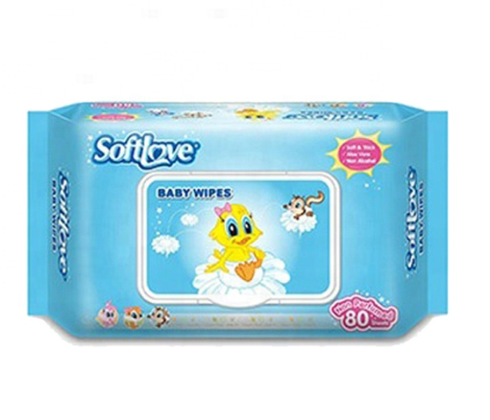 Soft Love 10 pieces Wet Wipes Unscented - Zoom Image