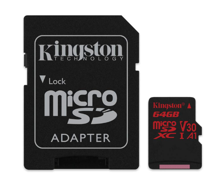 Kingston SDCR64GB 64GB Canvas React Class 10 Memory Card - Zoom Image 1