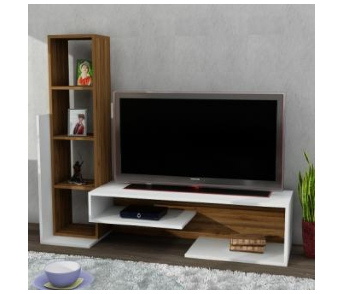 Bend 1 Cartons TV Table - Wood White - Zoom Image