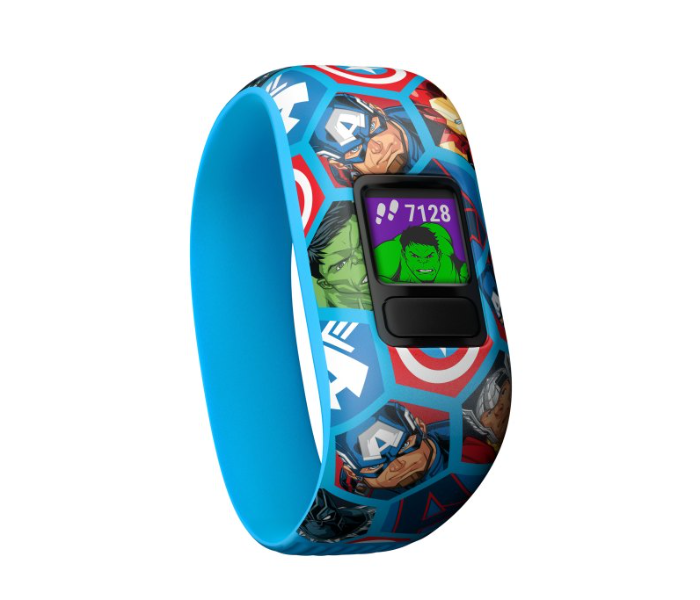 Garmin 010-01909-02 Vivofit Jr2 Stretchy Avengers Activity Tracker For Kids - Blue - Zoom Image 2