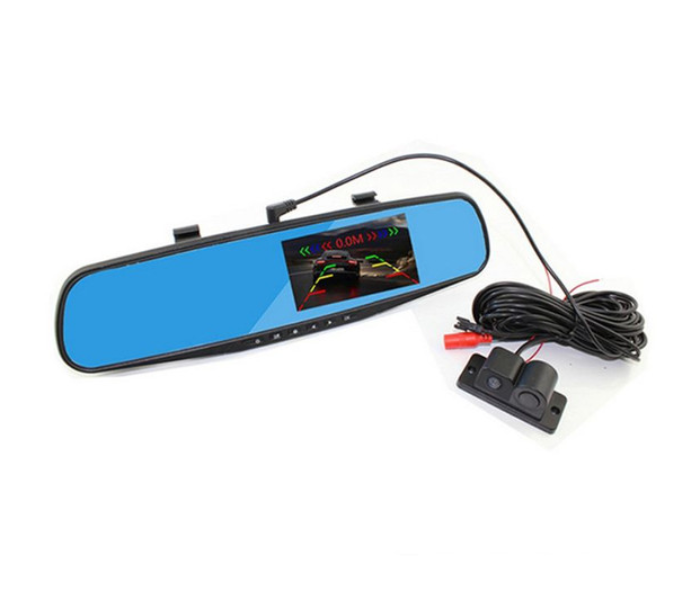 Tobys LCD Rear View Mirror Car Recorder With Parking Camera - Zoom Image