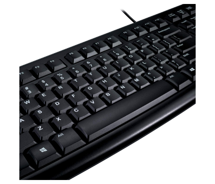 Logitech MK120 Corded Desktop Keyboard - Black - Zoom Image 3