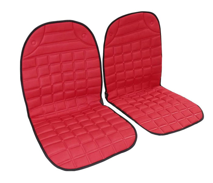 Generic 2 Piece 12V Car Seat Heater Cushion - Red - Zoom Image 1