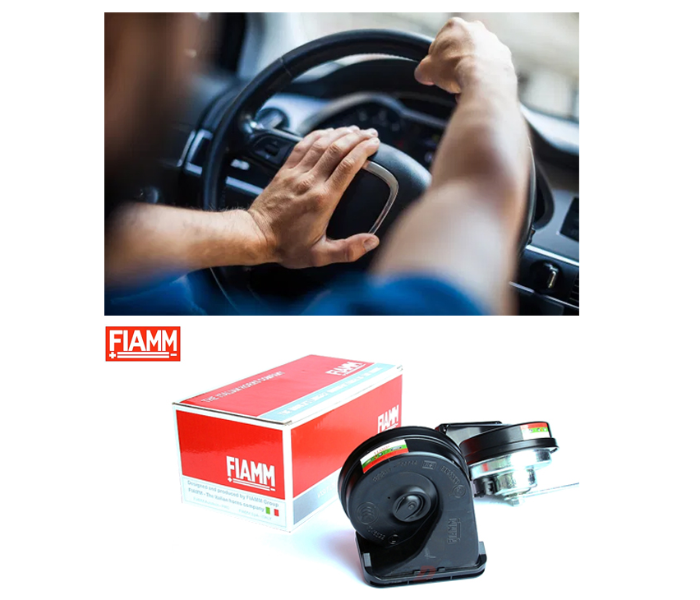 Fiamm 2 Piece Car Horn Set - Black - Zoom Image