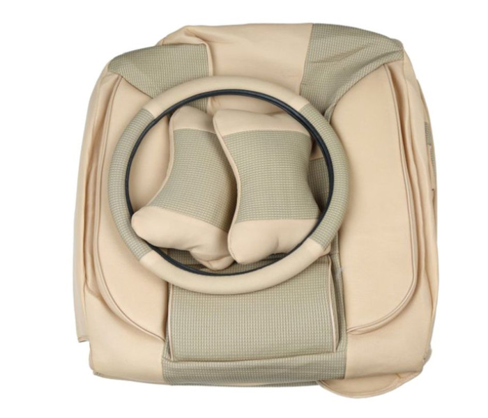 15 Piece Seat Cover Set - Beige - Zoom Image