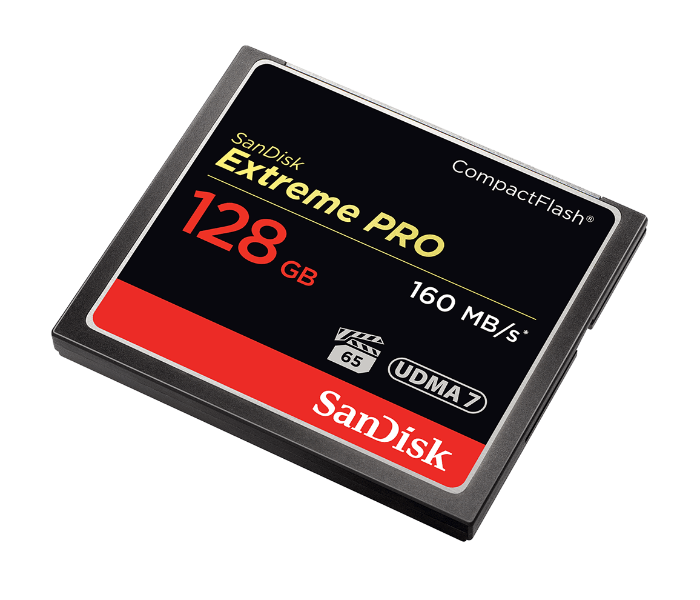 Sandisk SDCFXPS-128G-X46 Extreme Pro 128GB Compact Flash 160MB/s Memory Card - Zoom Image 2