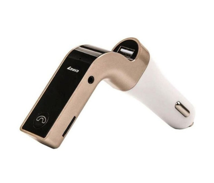 CarG7 Bluetooth MP3 Player - White and Beige - Zoom Image