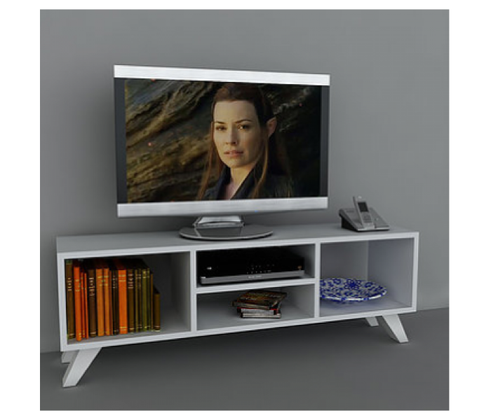 Yaren 1 Carton TV Table - White - Zoom Image 2