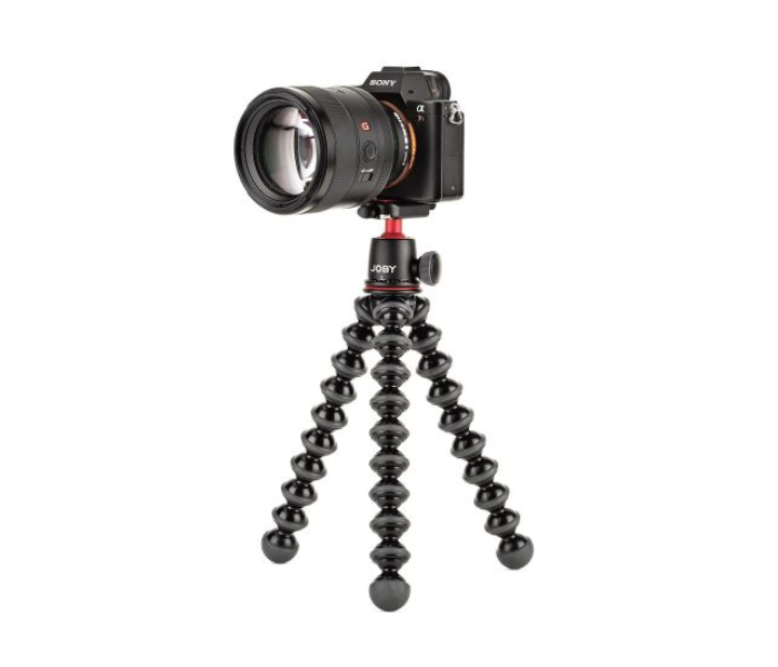 Joby JB01507-BWW GorillaPod 3K Kit Lightweight Professional Tripod for DSLR and Mirrorless Cameras - Black and Red - Zoom Image 3