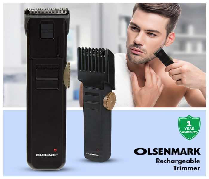 Olsenmark OMTR4068 Rechargeable Hair and Beard Trimmer - Black   - Zoom Image 5