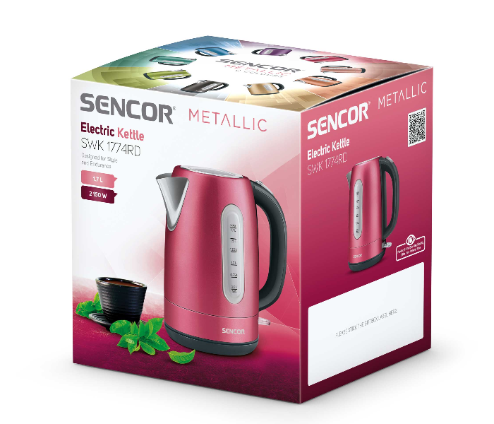 Sencor SWK 1774RD 1.7 Litre Electric Kettle - Dark Pink - Zoom Image 4