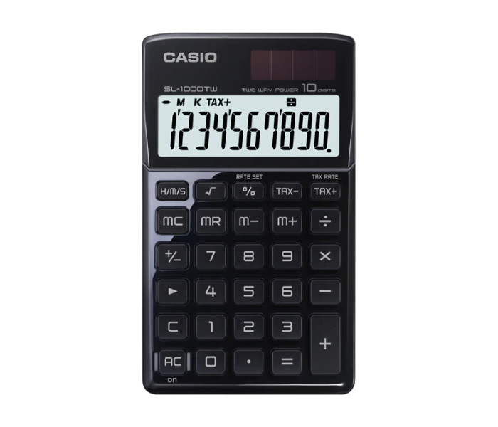 Casio SL-1000TW-BK Portable Type 10 Digit Calculator - Black - Zoom Image