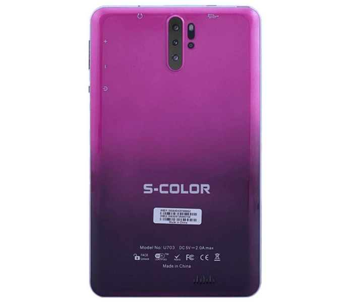 S-Color U703 7-Inch 2GB RAM 16GB 4G LTE Dual SIM Android Tablet - Purple - Zoom Image 3