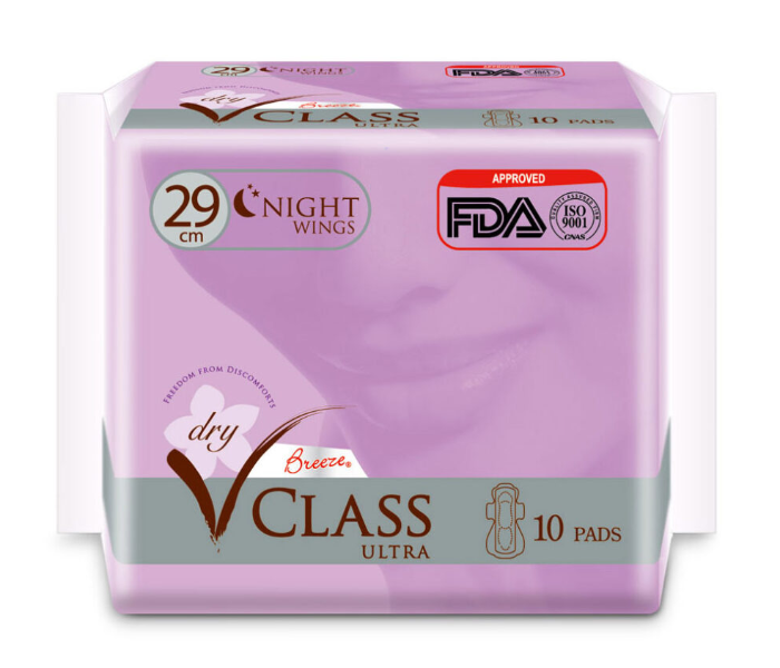 Vclass 10 pieces 29cm Night Sanitary Pads - Zoom Image