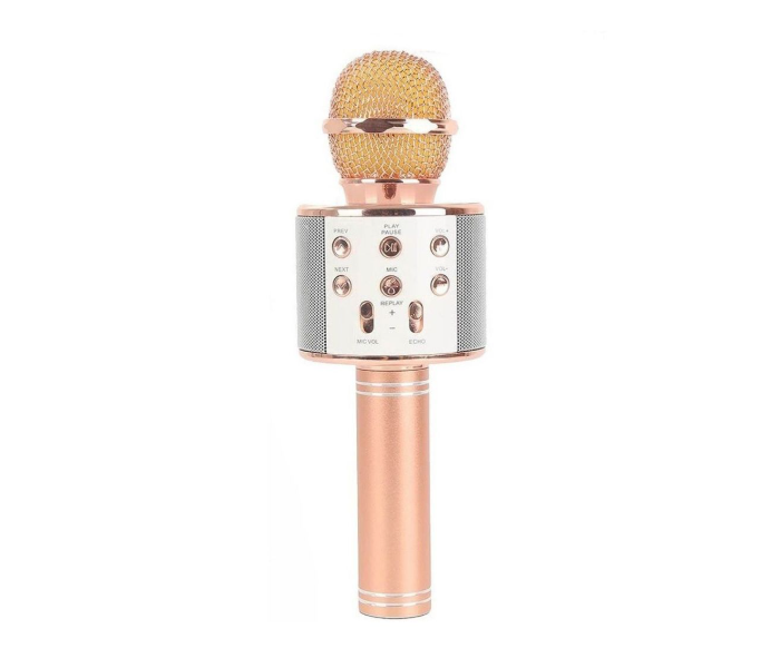 Bluetooth Wireless Handheld Karaoke Microphone- Rose Gold  - Zoom Image