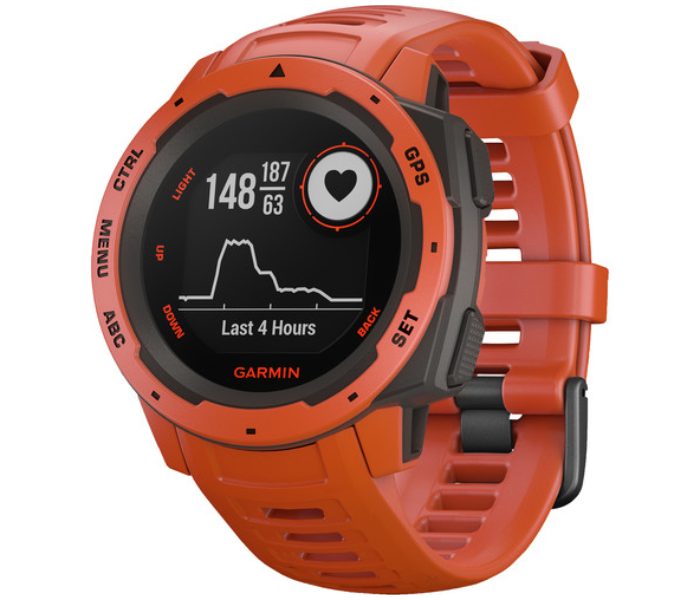 Garmin 010-02064-02 Instinct Smartwatch - Flame Red - Zoom Image 3