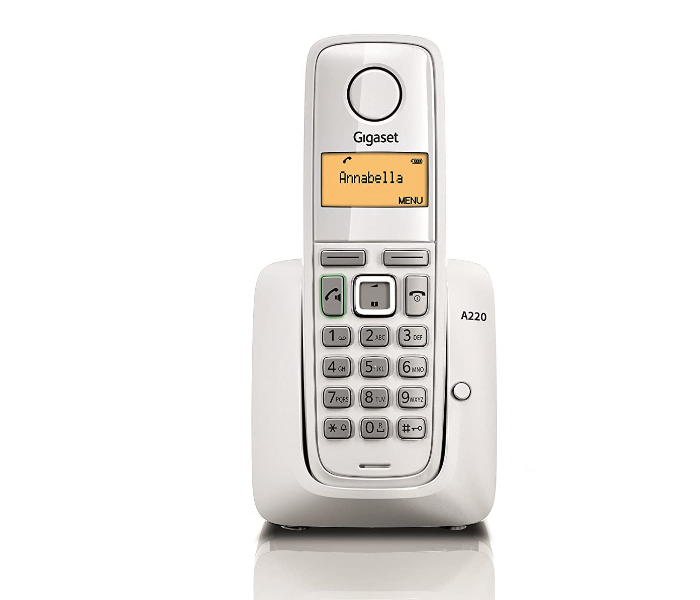 Gigaset A220 Cordless Phone - White - Zoom Image