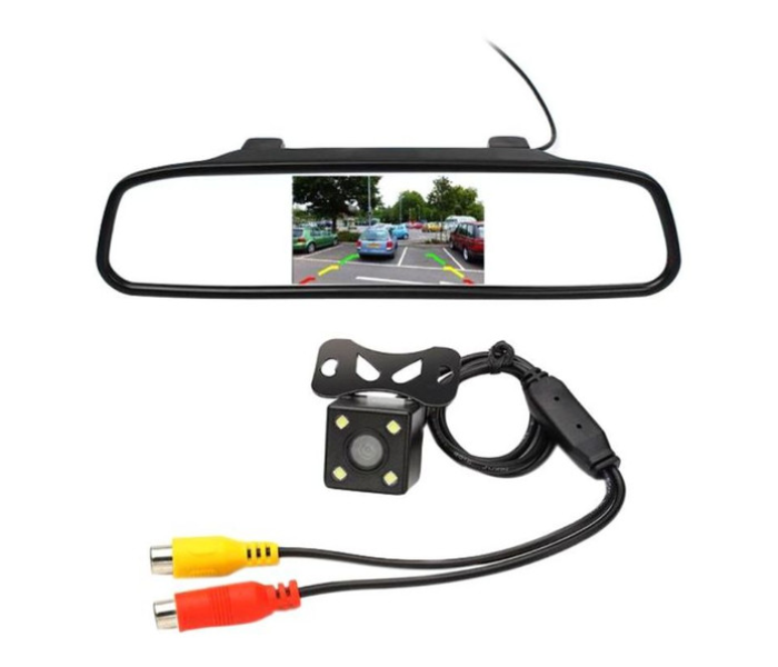 DVR Rear-View Mirror With 2 1080P Camera - Zoom Image