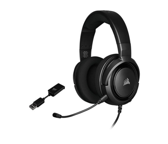 Corsair HS45 Stereo 7.1 Surround Sound Gaming Headset - Carbon Black - Zoom Image 1