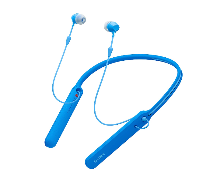 Sony WI-C400 Wireless Bluetooth In-Ear Neck Band Headphones  - Blue - Zoom Image 2