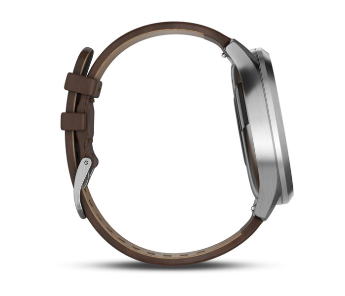 Garmin 010-01850-34 Vivomove HR Seu Premium with Dark Brown Leather Bracelet - Zoom Image 5