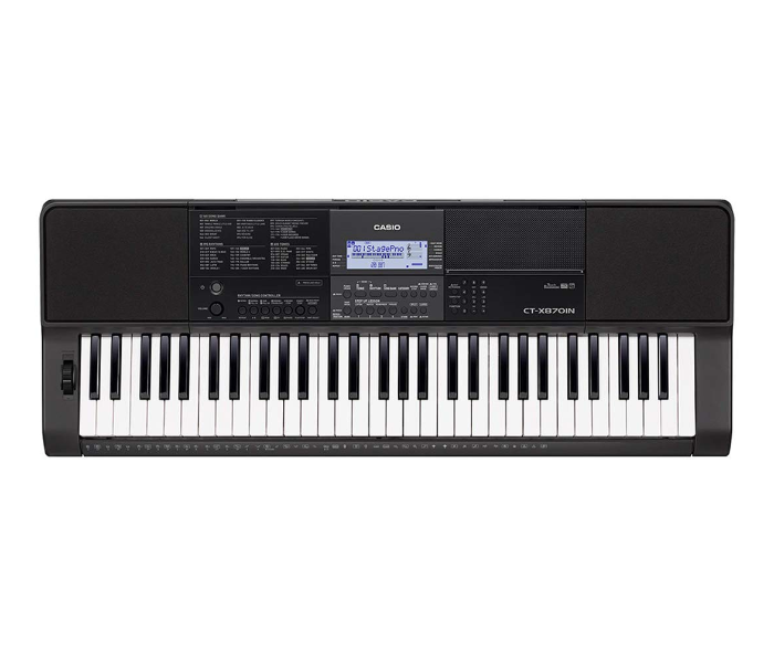 Casio CT-X870IN 61-Key Portable Keyboard - Black - Zoom Image 1