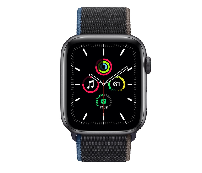 Apple Watch SE MYF12AE GPS and Cellular 44mm Space Gray Aluminium Case with Charcoal Sport Loop - Zoom Image 2