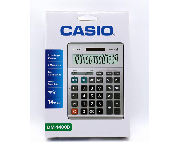 Casio DM-1400B 14 Digit Calculators for Business Desk - Zoom Image 1