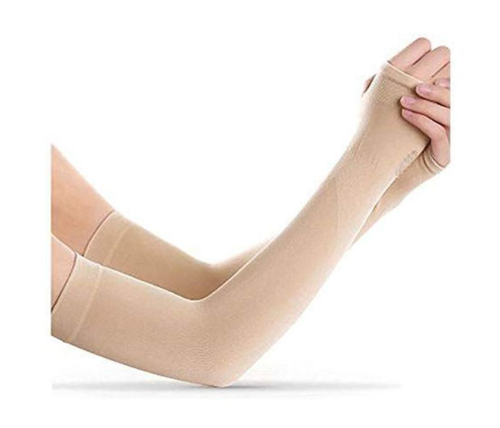 Lets Slim Protective Arm Sleeves - Pink  - Zoom Image 2