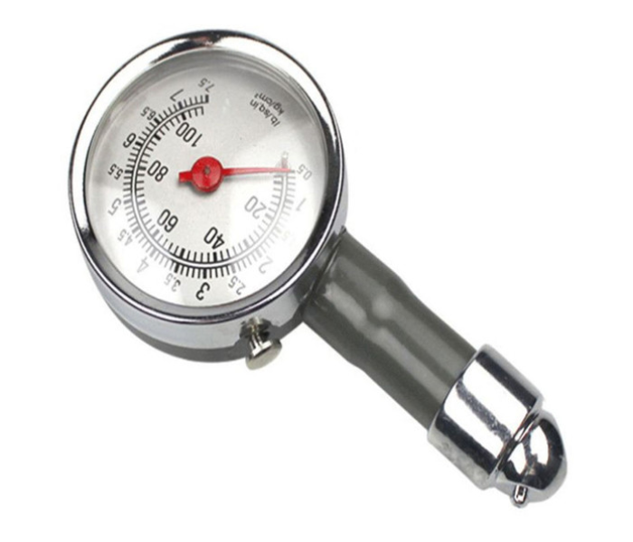 Automotive Tyre Air Pressure Gauge - Silver - Zoom Image