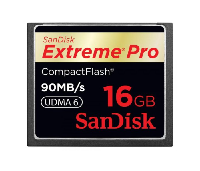 Sandisk SDCFXPS-016G-X46 Extreme Pro 16GB Compact Flash 160MB/s Memory Card - Zoom Image 1