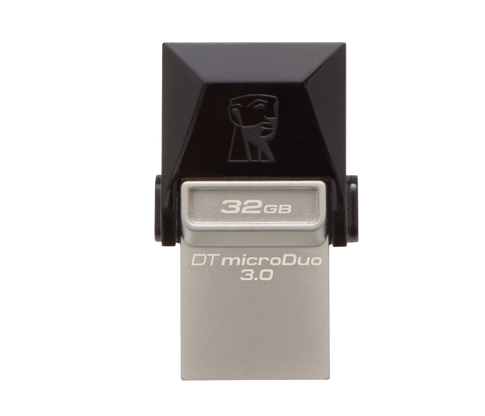 Kingston DTDUO3 32GB DataTraveler MicroDuo USB Flash Drive - Black - Zoom Image 1